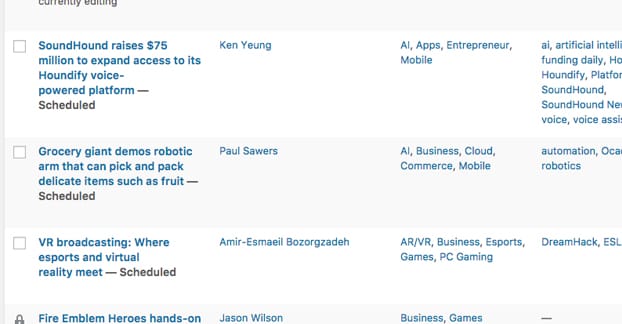 Scheduled Posts in WordPress