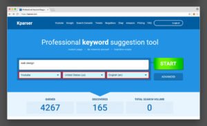 Kparser website appearance